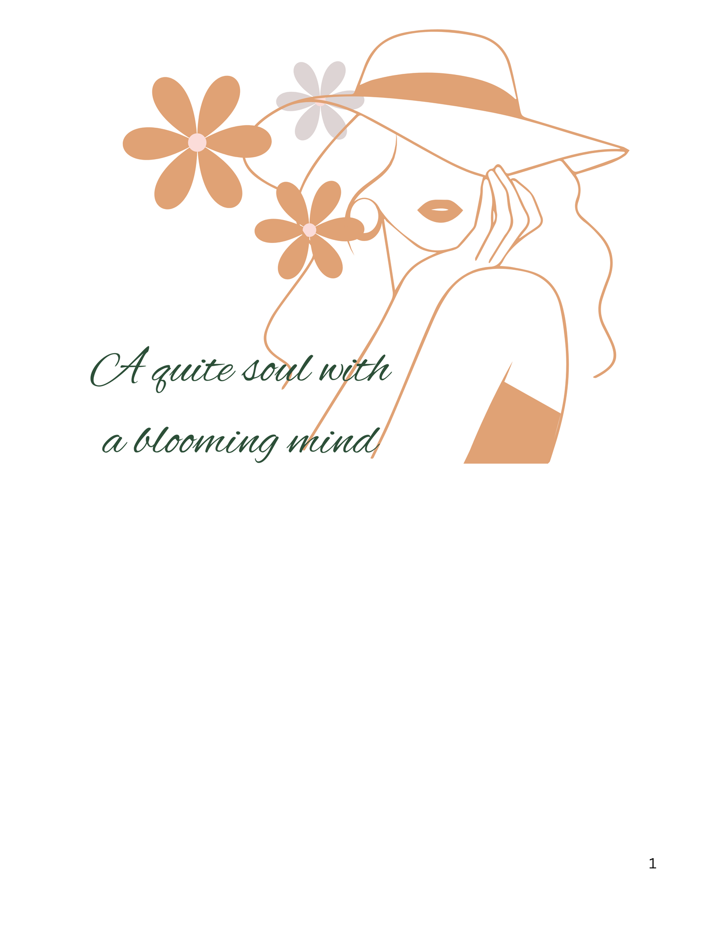 "Blooming Mind" Premium Crop Top