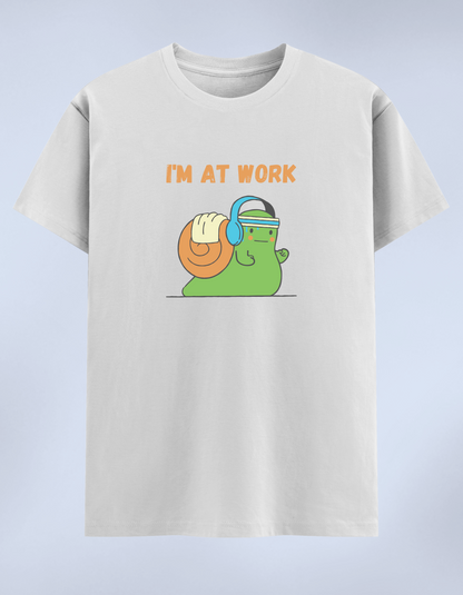“I’m At Work” Women's Round Neck T-Shirt