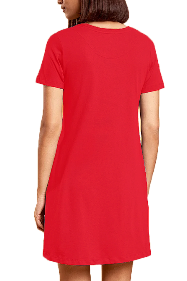 Premium Cotton T-Shirt Dress - “Sleeping Is My Favorite Pastime”