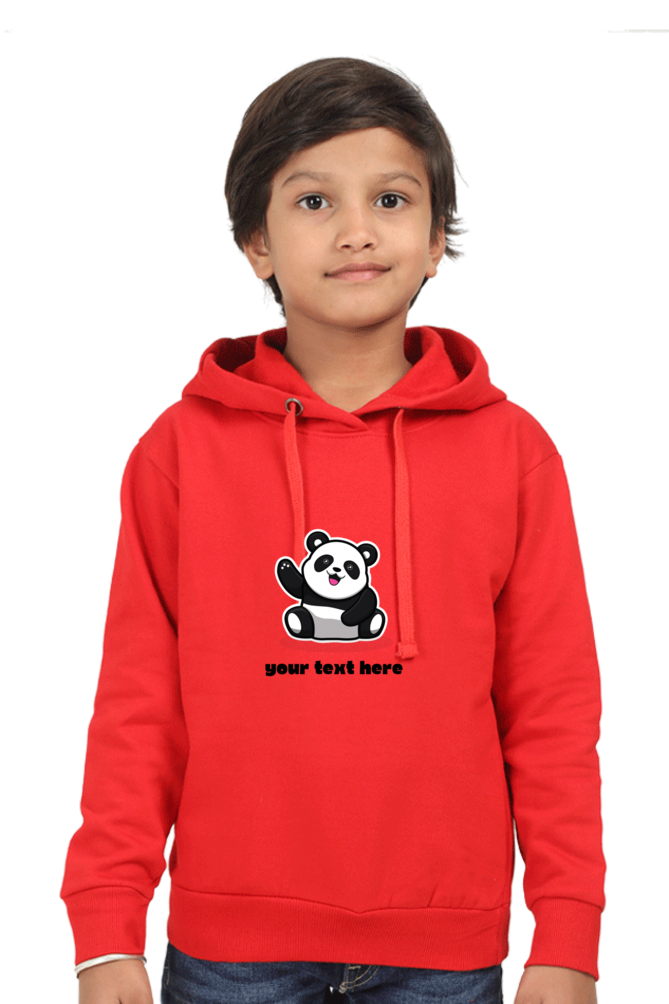 Personalised Kids Panda Hoodie