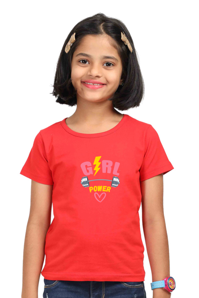 Kids Premium Cotton T-Shirt - Girl Power Design