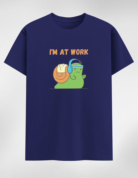 “I’m At Work” Women's Round Neck T-Shirt