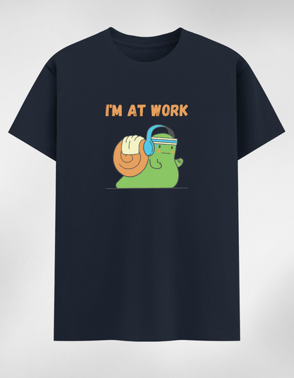 “I’m At Work” Women's Round Neck T-Shirt