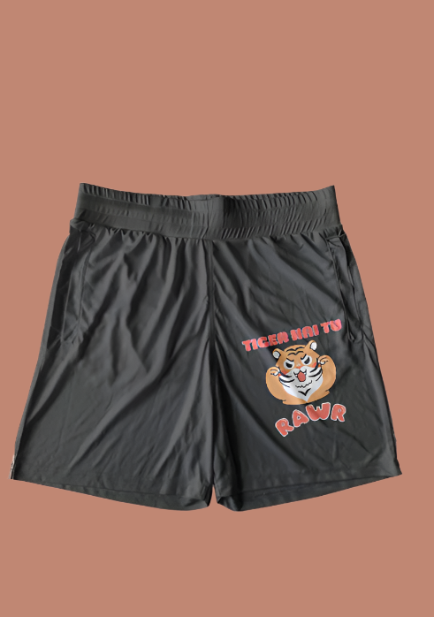 Premium Terry Shorts - “Tiger Hai Tu Rawr”