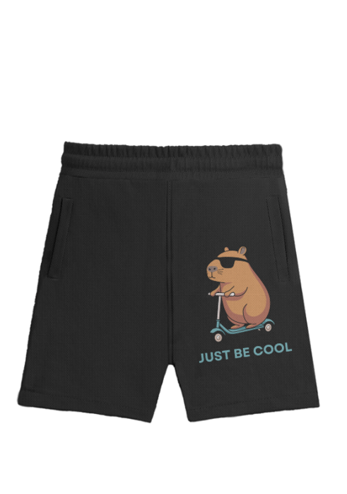 “Just Be Cool” Kids’ Cotton Shorts
