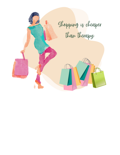 Shopping Therapy – "Cheaper Than Therapy" Women Classic Tee