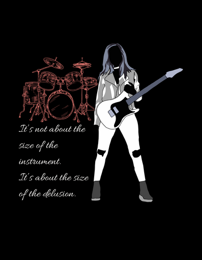 "Delusion Beats Size" Music Tee – Women’s Classic Fit