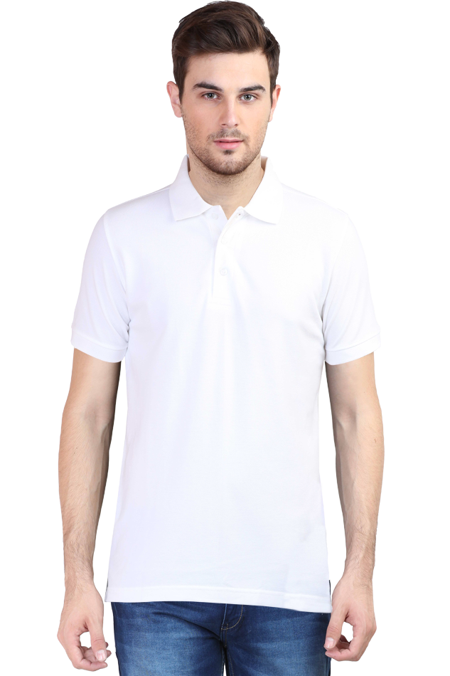 “Just Be Cool” Cotton Polo Shirt