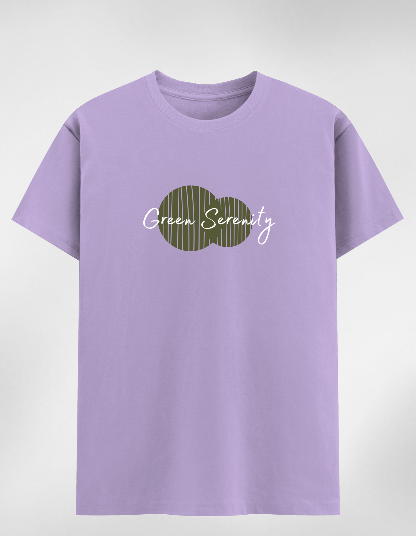 Green Serenity Minimalistic Classic Women T-Shirt