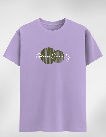 Green Serenity Minimalistic Classic Women T-Shirt