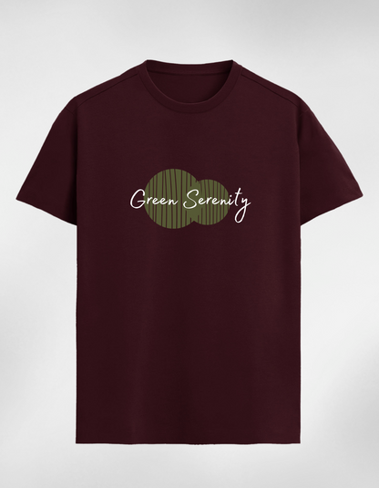 Green Serenity Minimalistic Classic Women T-Shirt