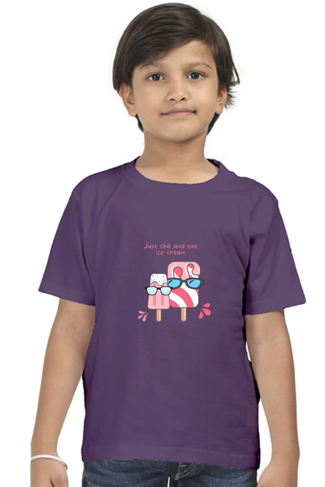 Just Chill and Eat Ice Cream T-Shirt – Cool Summer Vibes Tee