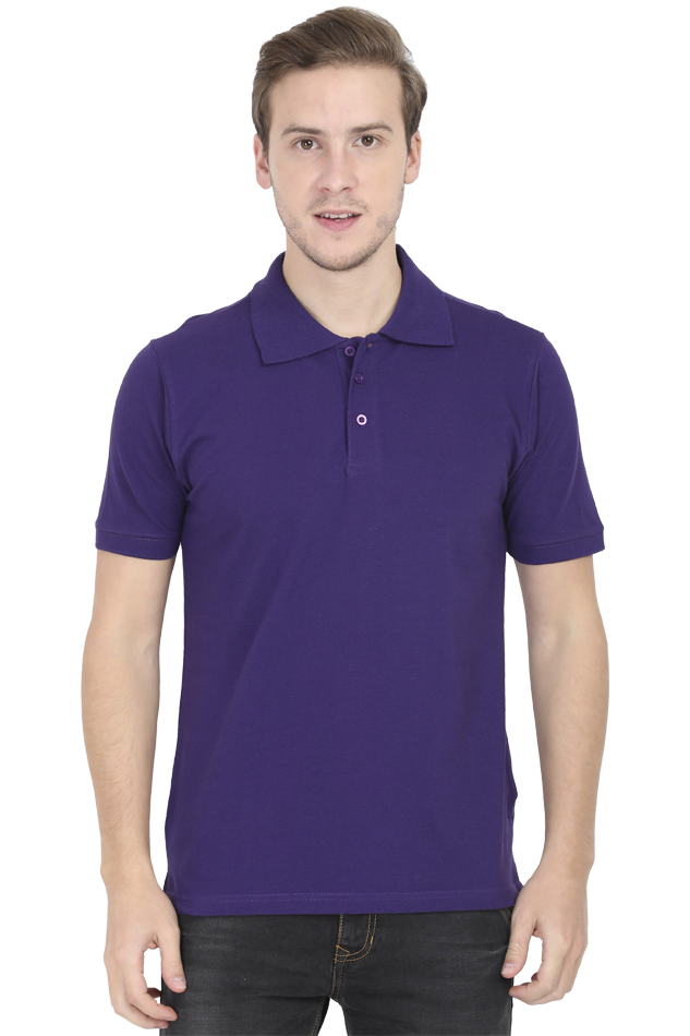 “Just Be Cool” Cotton Polo Shirt