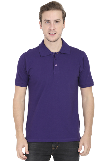 “Just Be Cool” Cotton Polo Shirt