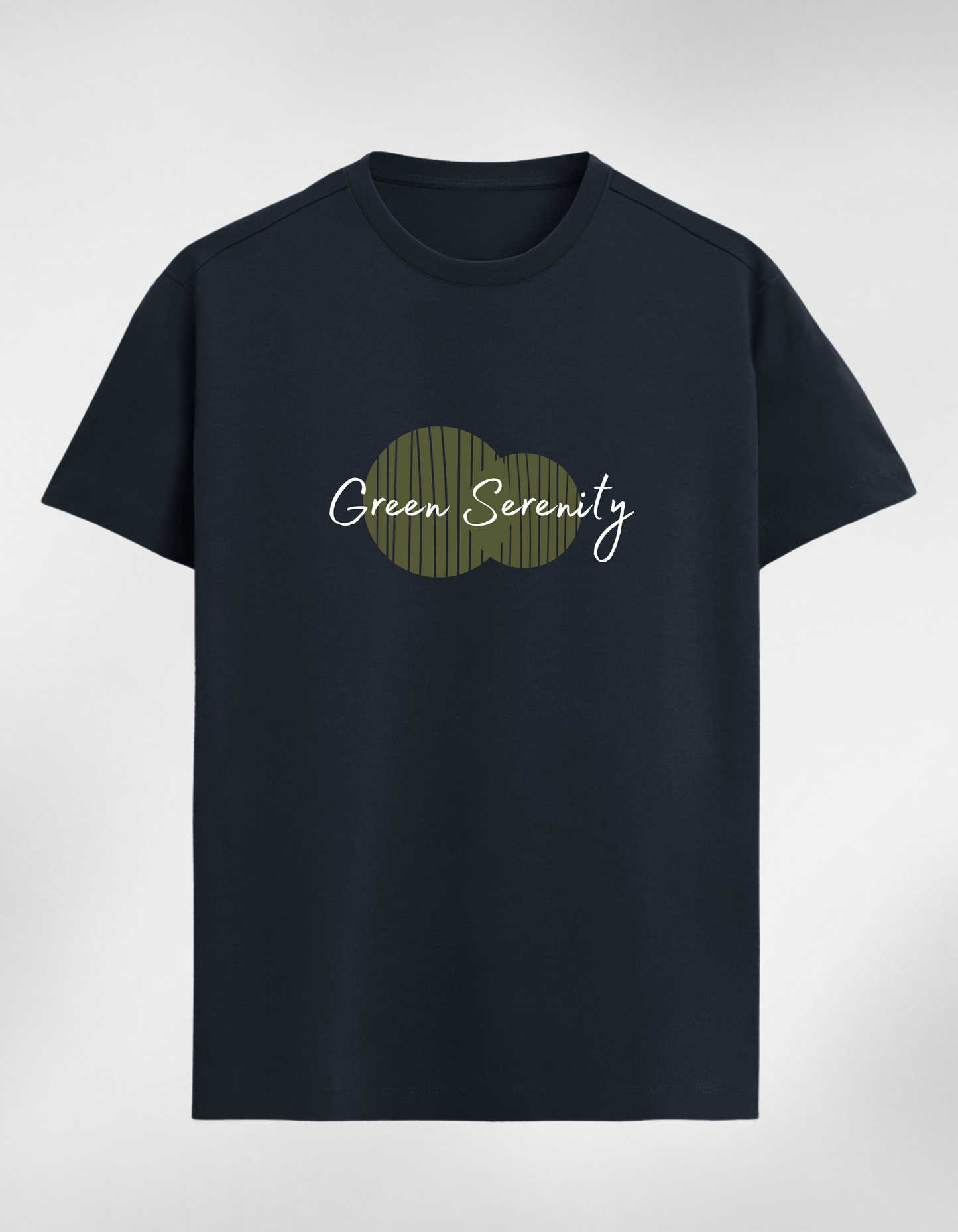 Green Serenity Minimalistic Classic Women T-Shirt