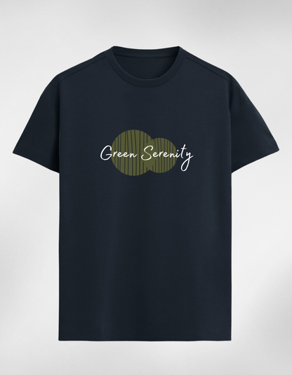 Green Serenity Minimalistic Classic Women T-Shirt
