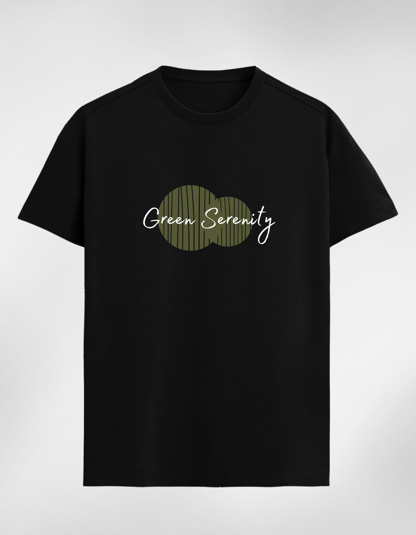 Green Serenity Minimalistic Classic Women T-Shirt
