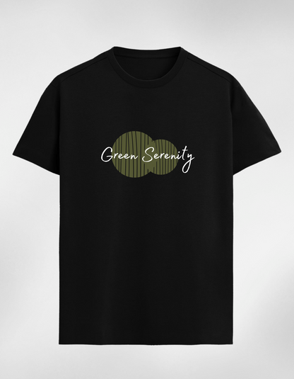 Green Serenity Minimalistic Classic Women T-Shirt