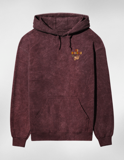 Acid Wash Unisex Hoodie - Be Awesome Logo