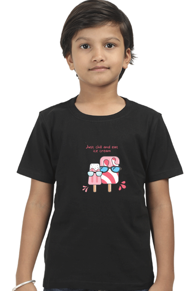 Just Chill and Eat Ice Cream T-Shirt – Cool Summer Vibes Tee