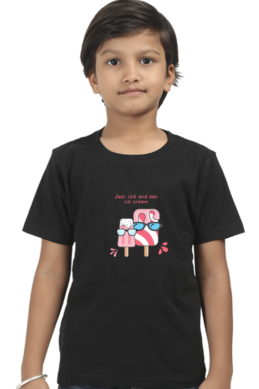 Just Chill and Eat Ice Cream T-Shirt – Cool Summer Vibes Tee