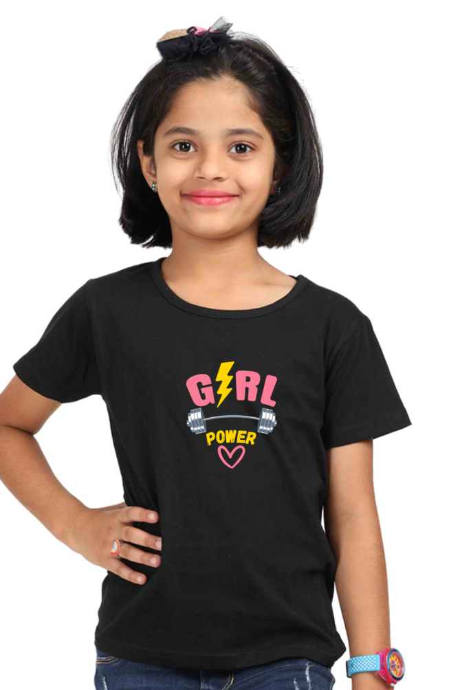 Kids Premium Cotton T-Shirt - Girl Power Design