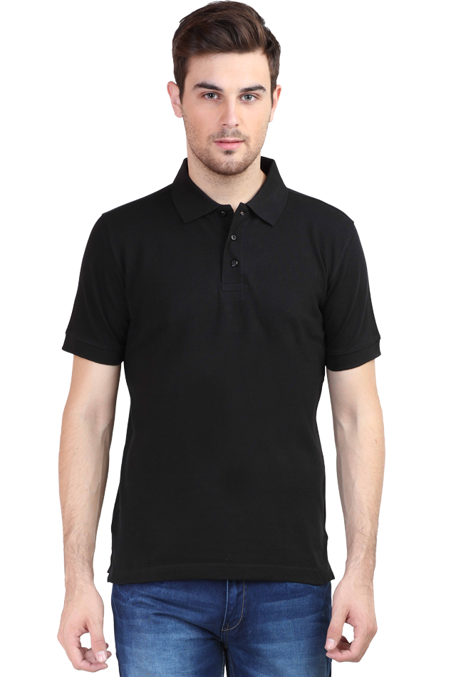 “Just Be Cool” Cotton Polo Shirt