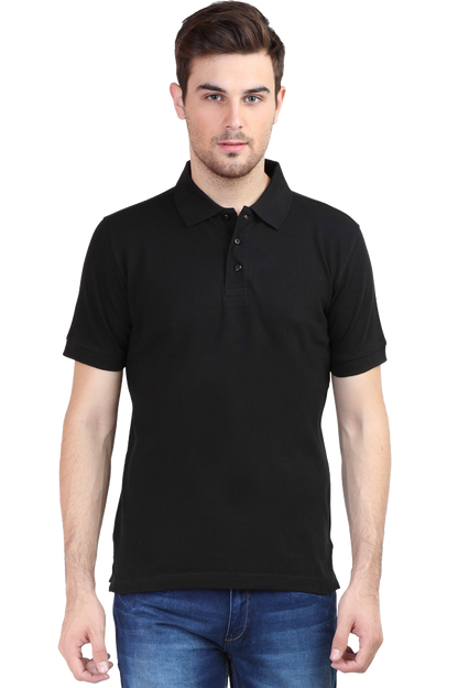 “Just Be Cool” Cotton Polo Shirt
