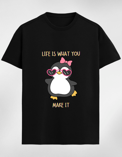 Cute Penguin T-Shirt and Shorts Co-Ord Set