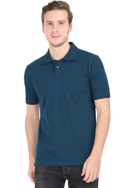 “Just Be Cool” Cotton Polo Shirt