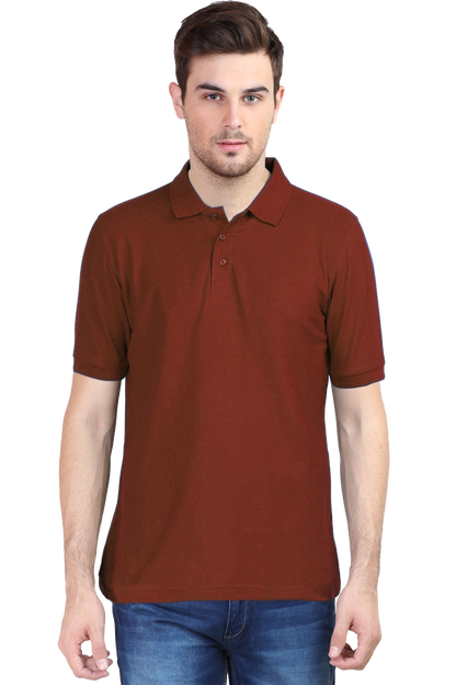 “Just Be Cool” Cotton Polo Shirt
