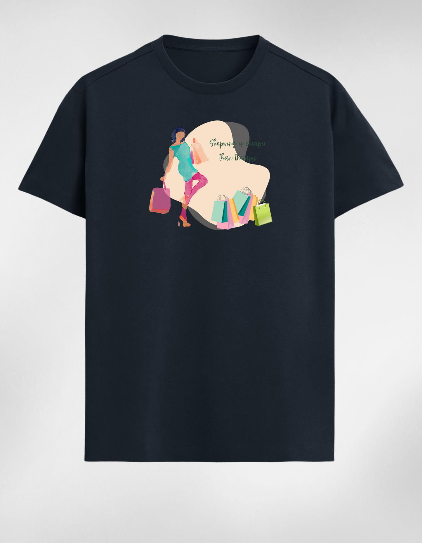 Shopping Therapy – "Cheaper Than Therapy" Women Classic Tee