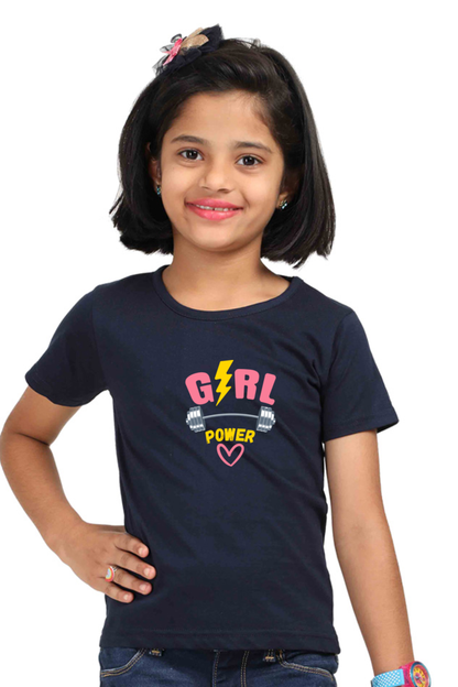 Kids Premium Cotton T-Shirt - Girl Power Design