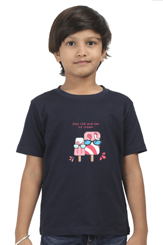 Just Chill and Eat Ice Cream T-Shirt – Cool Summer Vibes Tee