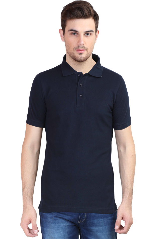 “Just Be Cool” Cotton Polo Shirt