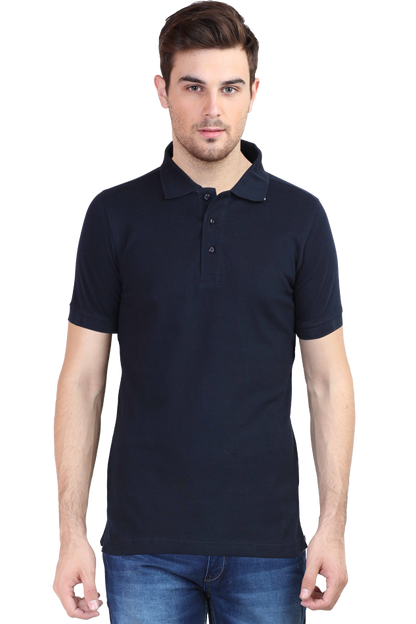 “Just Be Cool” Cotton Polo Shirt