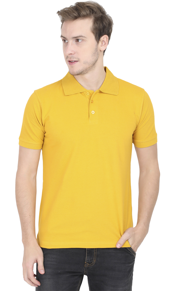 “Just Be Cool” Cotton Polo Shirt