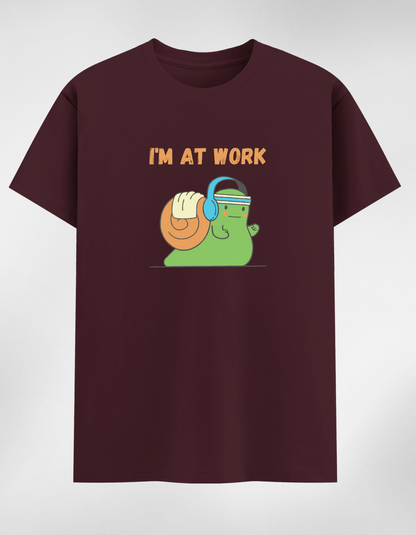 “I’m At Work” Women's Round Neck T-Shirt