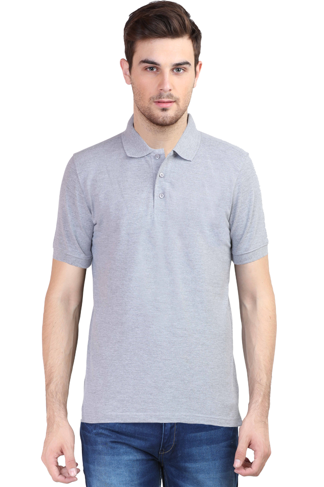 “Just Be Cool” Cotton Polo Shirt