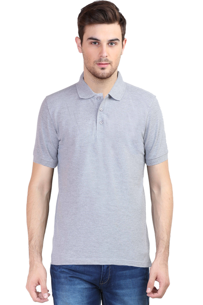 “Just Be Cool” Cotton Polo Shirt
