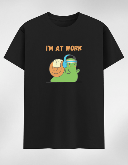 “I’m At Work” Women's Round Neck T-Shirt
