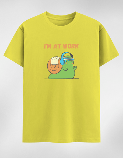 “I’m At Work” Women's Round Neck T-Shirt