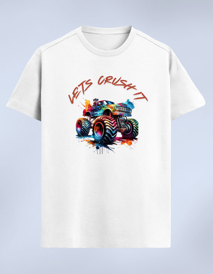 Monster Truck Crush Kids T-Shirt