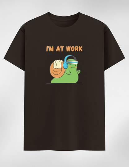“I’m At Work” Women's Round Neck T-Shirt