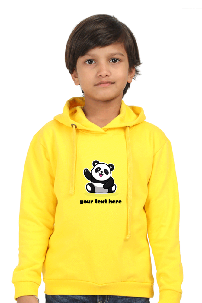 Personalised Kids Panda Hoodie