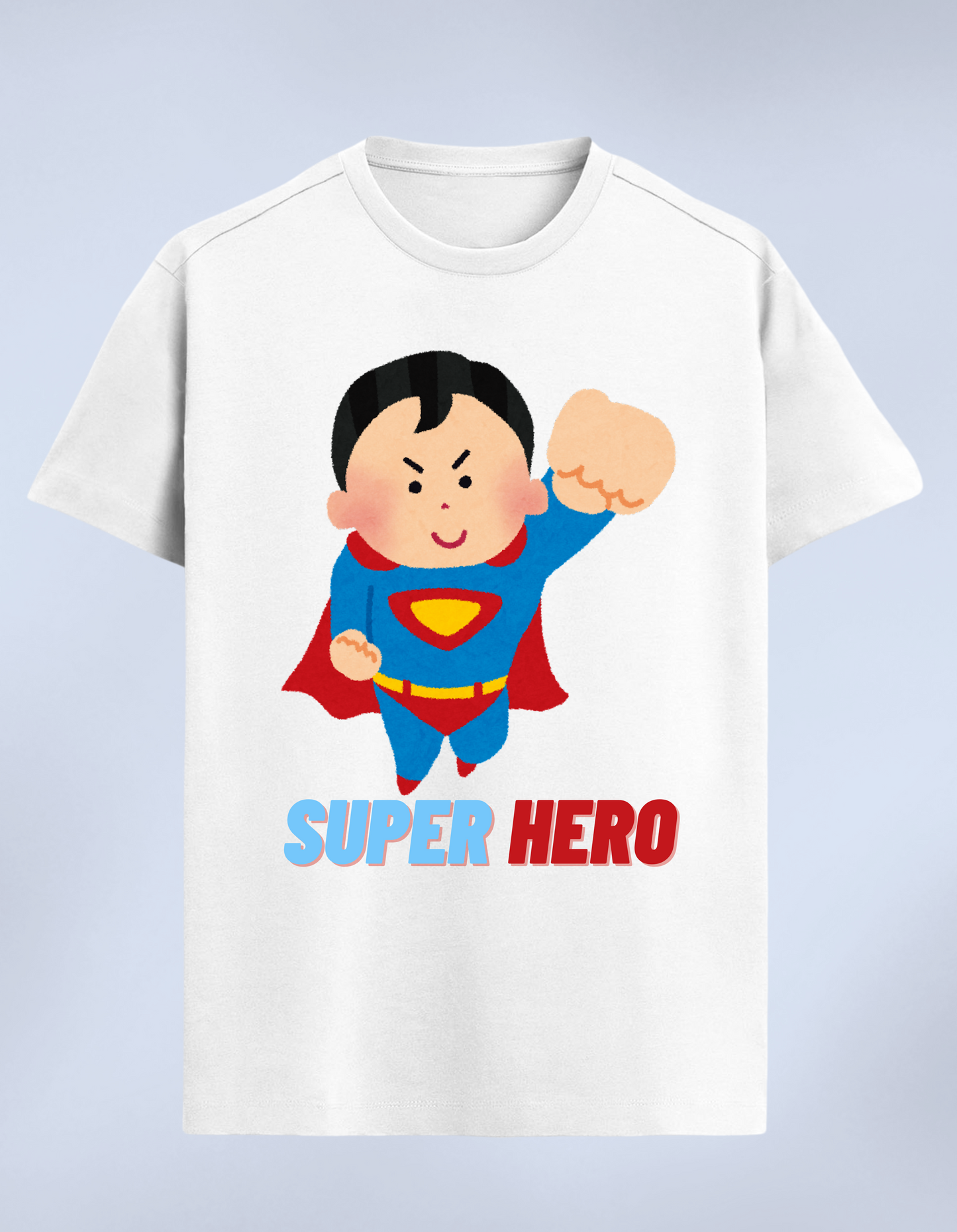 Super Hero Kids White T-Shirt