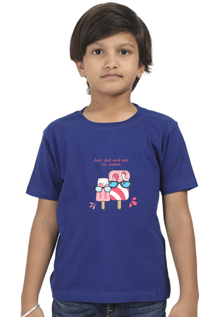 Just Chill and Eat Ice Cream T-Shirt – Cool Summer Vibes Tee