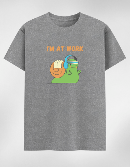 “I’m At Work” Women's Round Neck T-Shirt