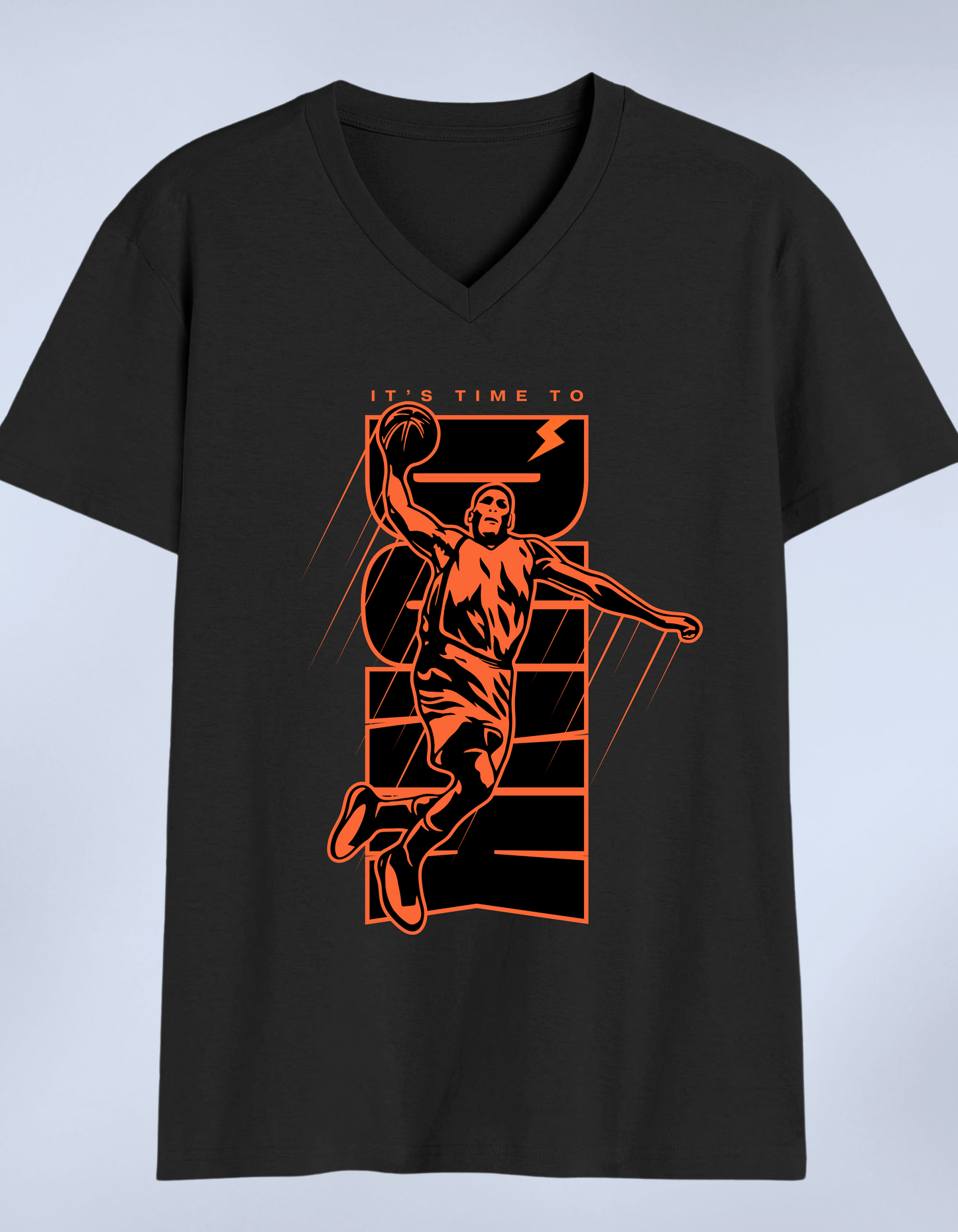 Slam Dunk V-Neck Men Tee