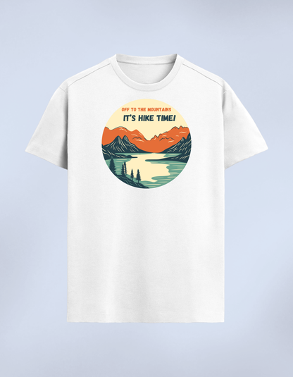 “Off to the Mountains - It’s Hike Time!” Unisex Premium T-Shirt